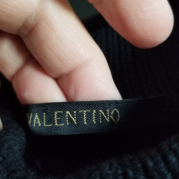 Valentino Wool Turtleneck Sweater Size Large Blue - Picture 9 of 14